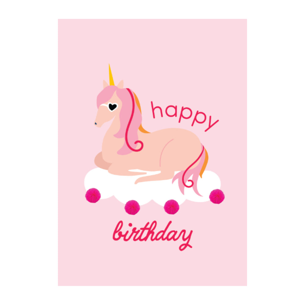 Premium Greeting Card SUMMER SPRINGS - Unicorn Cloud